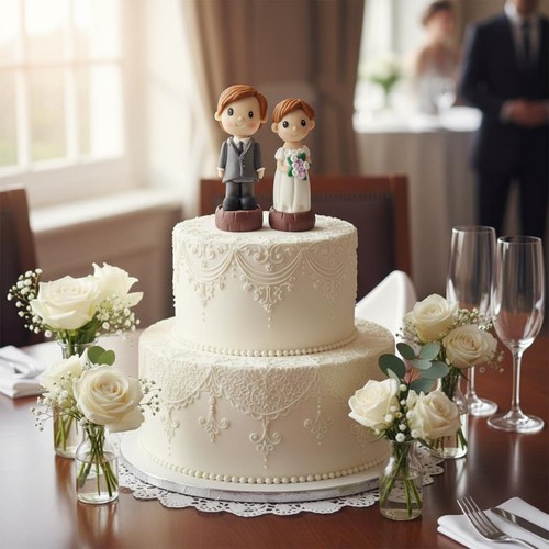 Pezzi cake topper - 2, sposi
