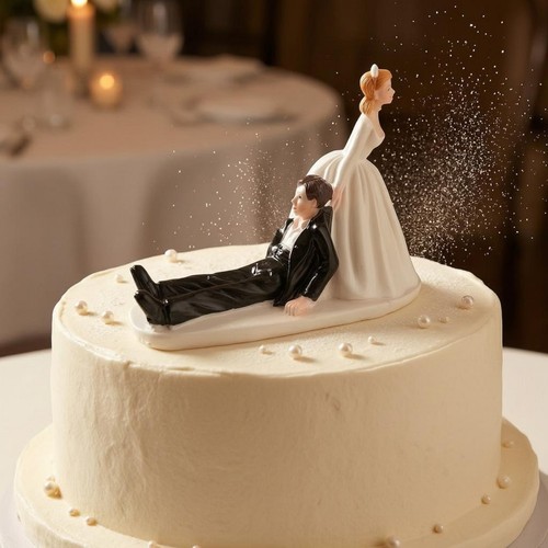Figurina sposi torta nuziale - figurina,